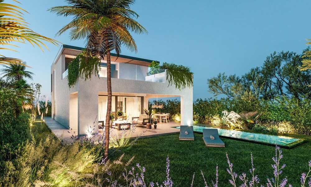New on the market! 8 modern luxury villas, frontline golf, on the New Golden Mile between Marbella and Estepona 60524