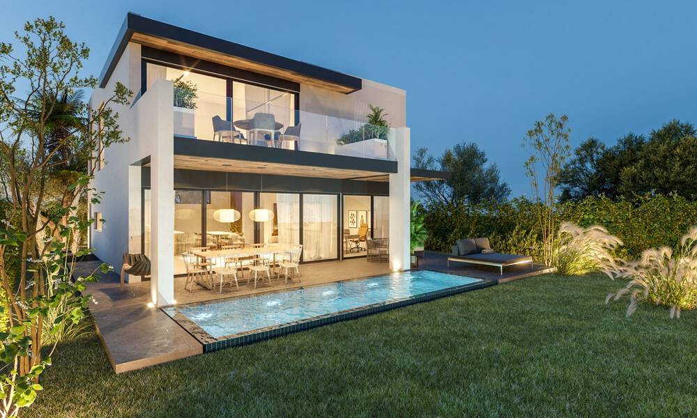 New on the market! 8 modern luxury villas, frontline golf, on the New Golden Mile between Marbella and Estepona 60536