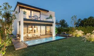 New on the market! 8 modern luxury villas, frontline golf, on the New Golden Mile between Marbella and Estepona 60536 