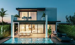 New on the market! 8 modern luxury villas, frontline golf, on the New Golden Mile between Marbella and Estepona 60537 