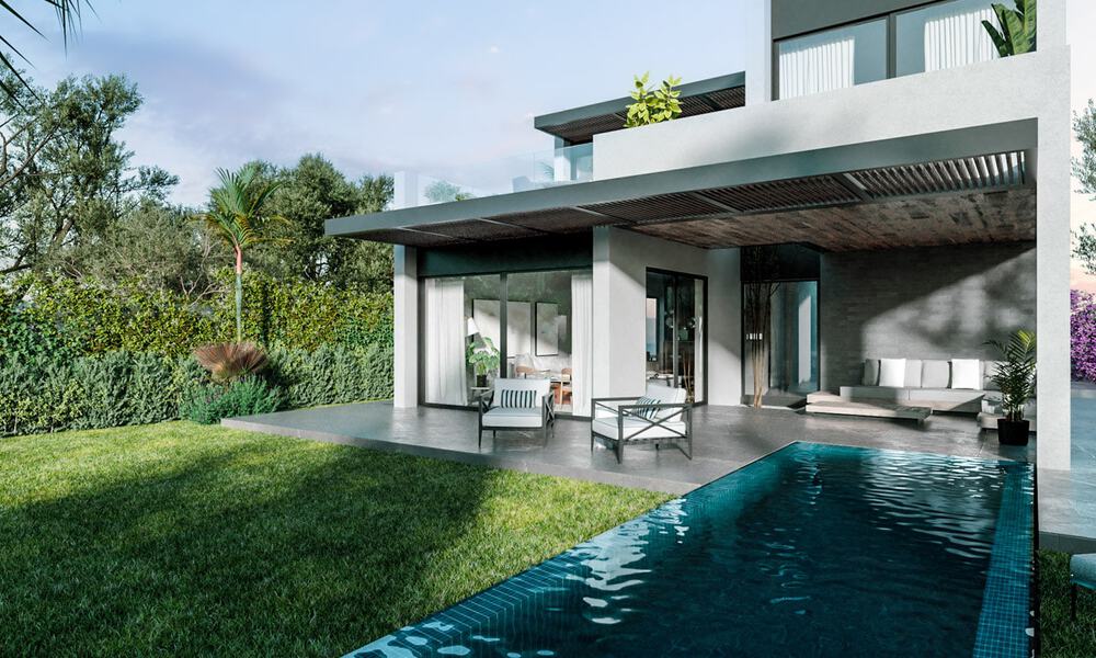 New on the market! 8 modern luxury villas, frontline golf, on the New Golden Mile between Marbella and Estepona 60543