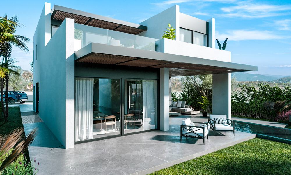 New on the market! 8 modern luxury villas, frontline golf, on the New Golden Mile between Marbella and Estepona 60545