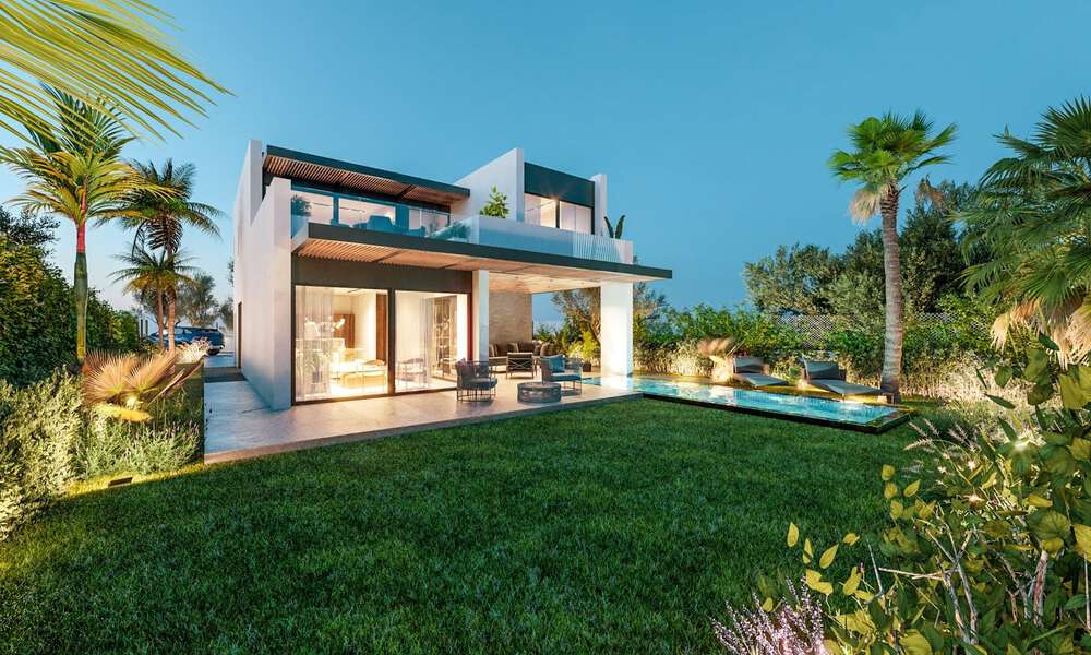 New on the market! 8 modern luxury villas, frontline golf, on the New Golden Mile between Marbella and Estepona 60548