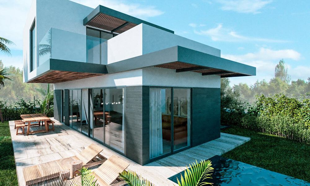 New on the market! 8 modern luxury villas, frontline golf, on the New Golden Mile between Marbella and Estepona 60564