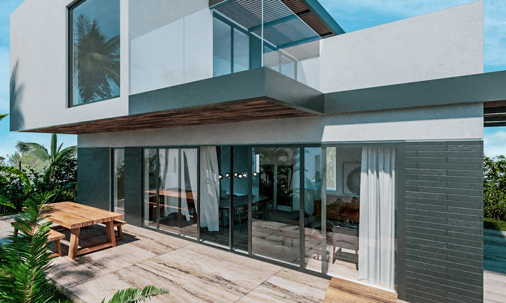 New on the market! 8 modern luxury villas, frontline golf, on the New Golden Mile between Marbella and Estepona 60566