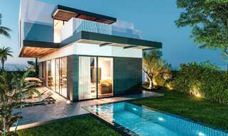 New on the market! 8 modern luxury villas, frontline golf, on the New Golden Mile between Marbella and Estepona 60570 