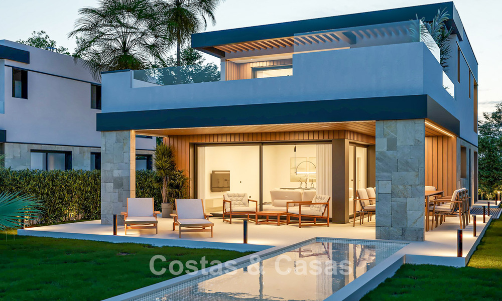 Modern luxury villas, frontline golf, on the New Golden Mile between Marbella and Estepona 792058