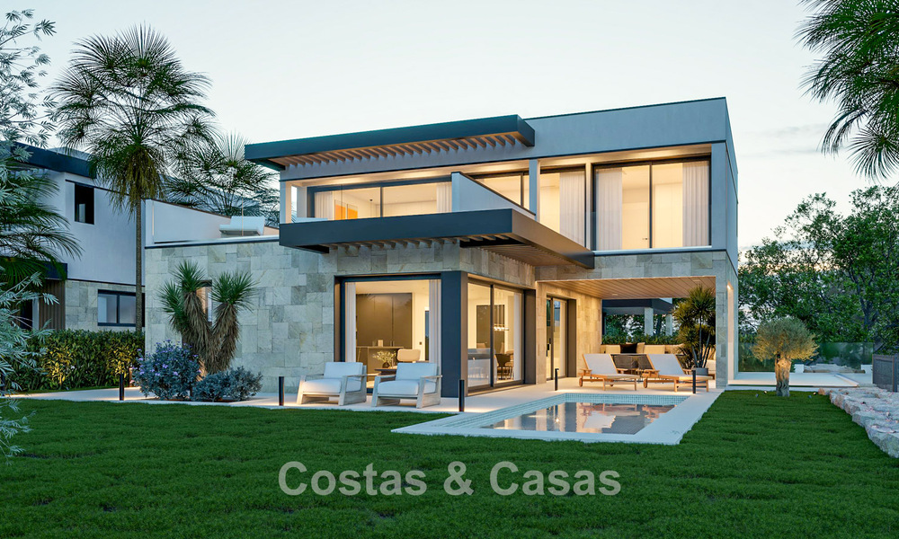 Modern luxury villas, frontline golf, on the New Golden Mile between Marbella and Estepona 792065
