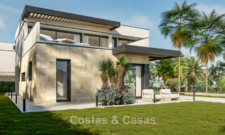 Modern luxury villas, frontline golf, on the New Golden Mile between Marbella and Estepona 792070 