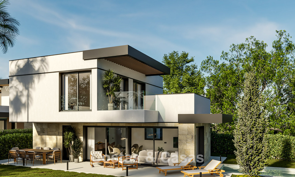 Modern luxury villas, frontline golf, on the New Golden Mile between Marbella and Estepona 792073