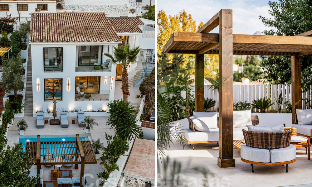 Modern renovated Mediterranean villa with fashionable interior design for sale within walking distance of Puerto Banus, Marbella 60719