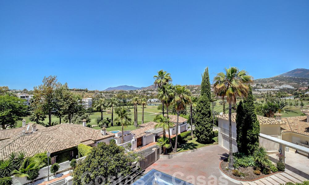 Modern luxury villa for sale looking at the golf in Nueva Andalucia, Marbella 60796