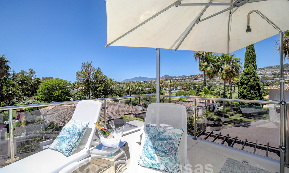 Modern luxury villa for sale looking at the golf in Nueva Andalucia, Marbella 60808