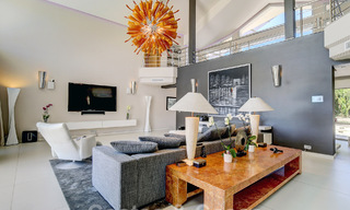 Modern luxury villa for sale looking at the golf in Nueva Andalucia, Marbella 60829 