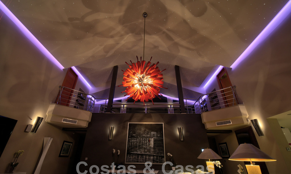 Modern luxury villa for sale looking at the golf in Nueva Andalucia, Marbella 60845