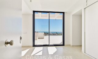 Bargain! Modern penthouse with sea views and private pool for sale in an innovative lifestyle complex in Benalmadena, Costa del Sol 60915 