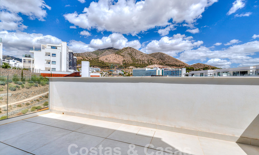 Bargain! Modern penthouse with sea views and private pool for sale in an innovative lifestyle complex in Benalmadena, Costa del Sol 60917