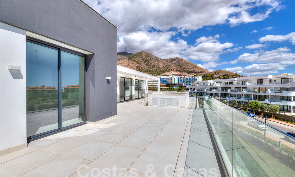 Bargain! Modern penthouse with sea views and private pool for sale in an innovative lifestyle complex in Benalmadena, Costa del Sol 60921