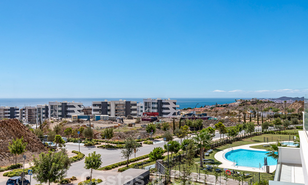 Bargain! Modern penthouse with sea views and private pool for sale in an innovative lifestyle complex in Benalmadena, Costa del Sol 60923