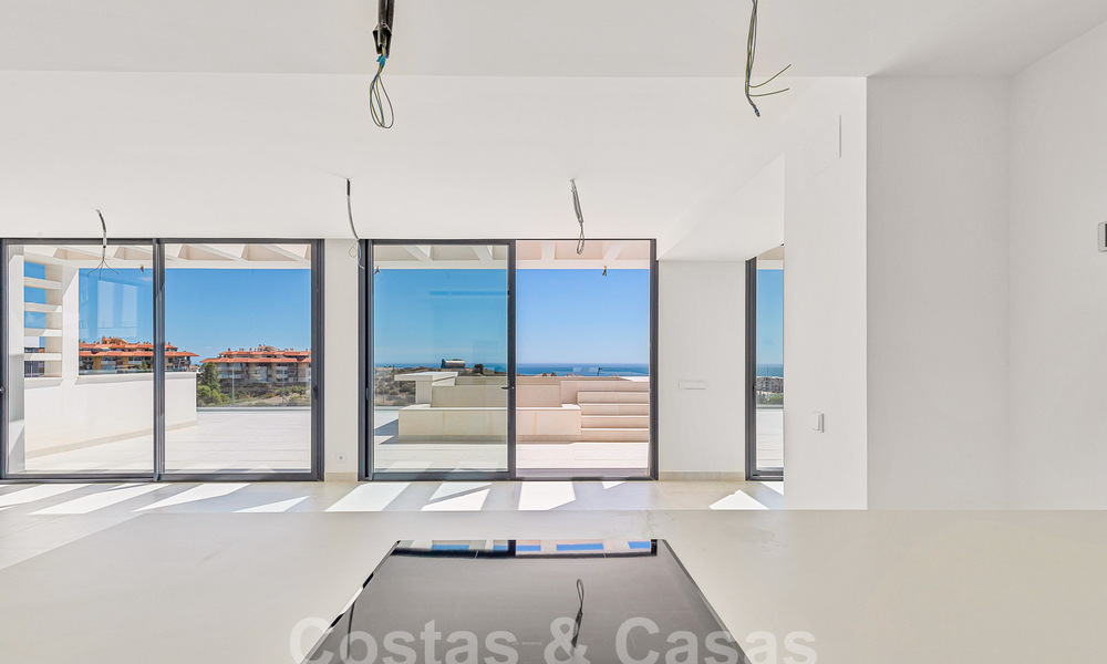 Bargain! Modern penthouse with sea views and private pool for sale in an innovative lifestyle complex in Benalmadena, Costa del Sol 60928