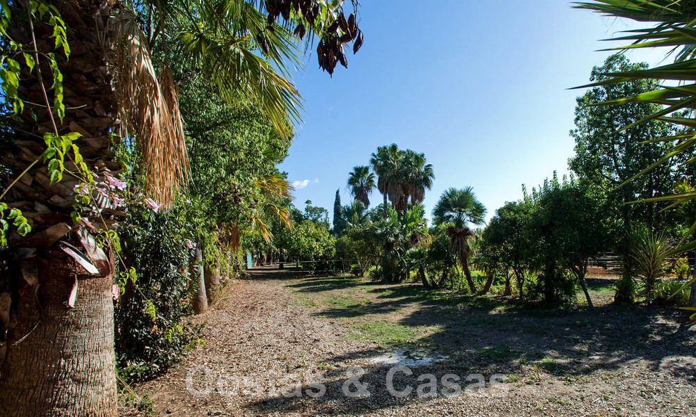 Finca with stables for sale a short distance from Estepona centre, Costa del Sol 61037