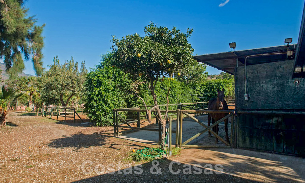 Finca with stables for sale a short distance from Estepona centre, Costa del Sol 61065