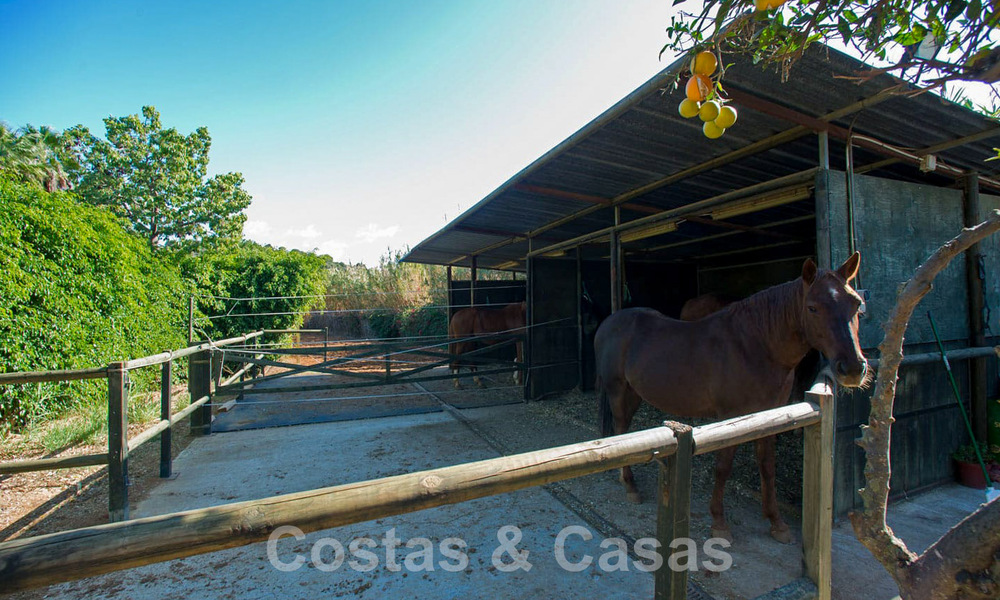 Finca with stables for sale a short distance from Estepona centre, Costa del Sol 61066
