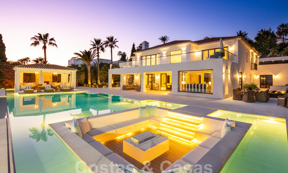 Spectacular resort-style luxury villa for sale with sea views in Nueva Andalucia's golf valley, Marbella 61070