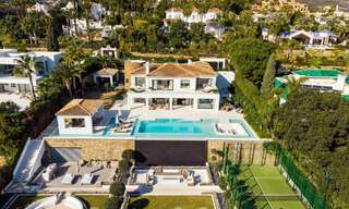 Spectacular resort-style luxury villa for sale with sea views in Nueva Andalucia's golf valley, Marbella 61091 