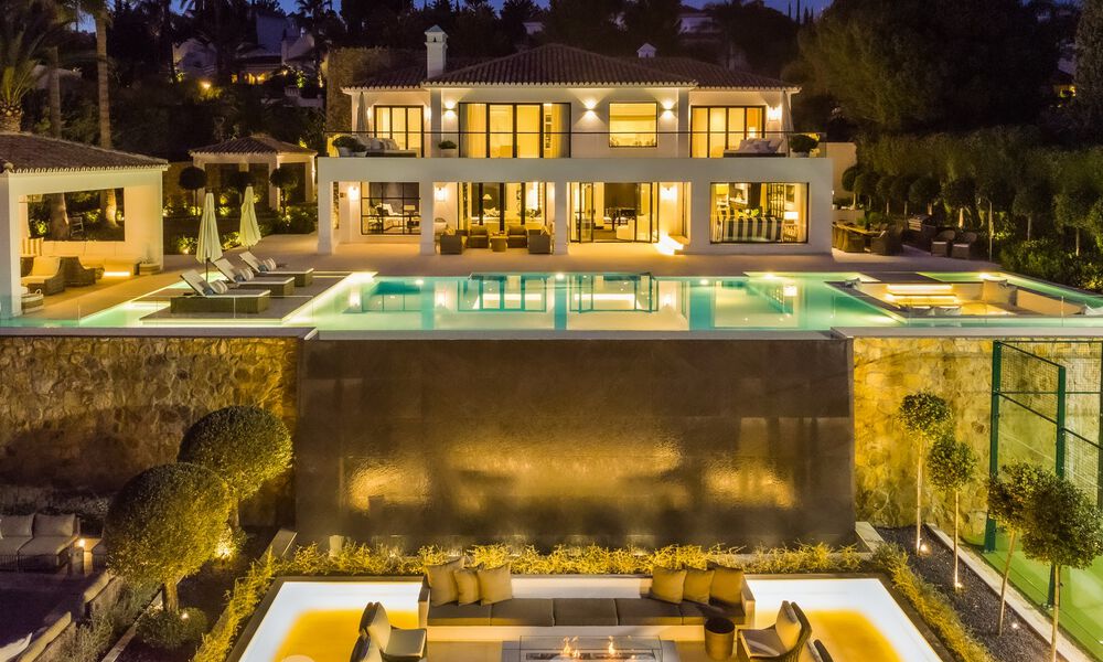 Spectacular resort-style luxury villa for sale with sea views in Nueva Andalucia's golf valley, Marbella 61106