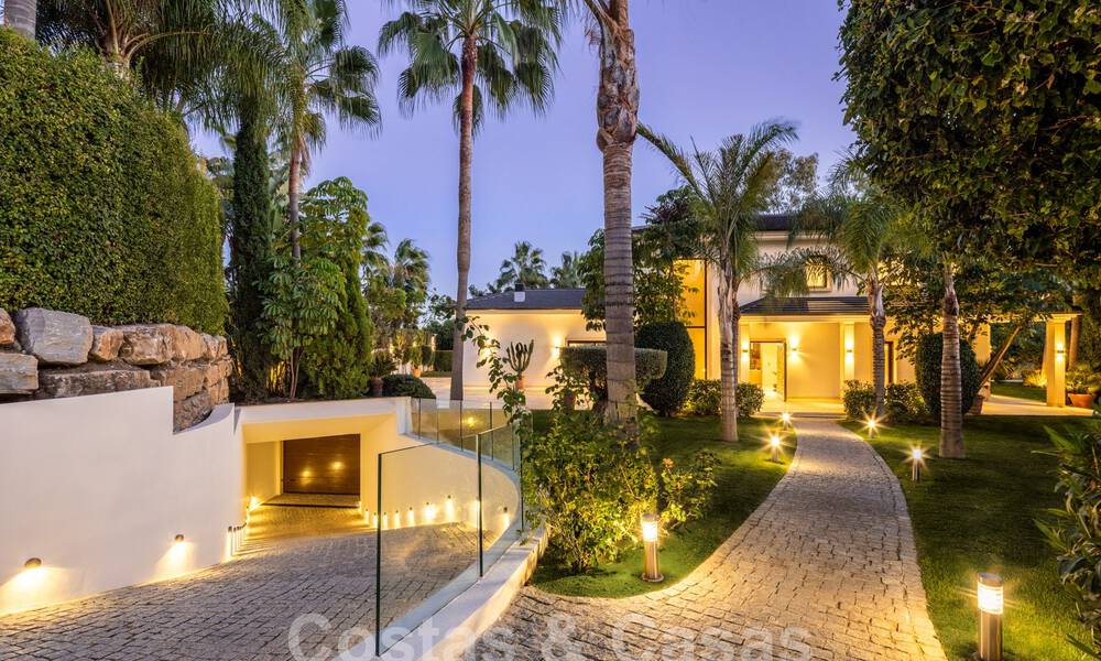 Contemporary luxury villa for sale, unique frontline golf location in Nueva Andalucia's golf valley, Marbella 61115