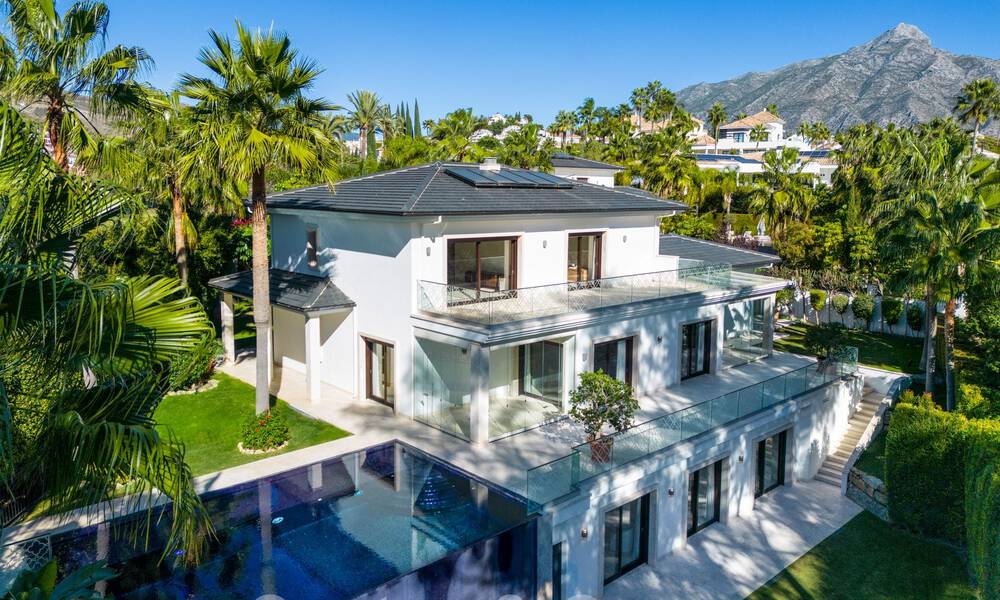 Contemporary luxury villa for sale, unique frontline golf location in Nueva Andalucia's golf valley, Marbella 61119