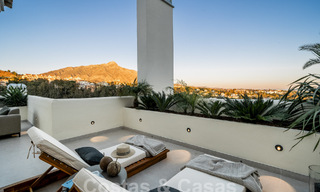 Quality refurbished penthouse for sale with inviting terrace and sea views in Nueva Andalucia, Marbella 61164 