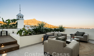 Quality refurbished penthouse for sale with inviting terrace and sea views in Nueva Andalucia, Marbella 61165 