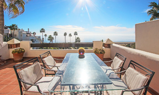 Spacious penthouse for sale in gated beach complex with undisturbed sea views on the New Golden Mile, Marbella - Estepona 61433 