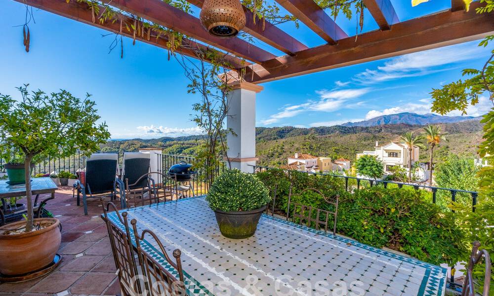 Charming, Andalusian, semi-detached house with sea views for sale in the hills of Marbella - Benahavis 61899