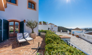 Charming, Andalusian, semi-detached house with sea views for sale in the hills of Marbella - Benahavis 61925 