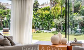 Luxury villa with modern-Mediterranean design for sale in a popular golf area in Nueva Andalucia, Marbella 61679 