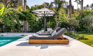 Luxury villa with modern-Mediterranean design for sale in a popular golf area in Nueva Andalucia, Marbella 61694 