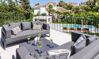 Luxury villa with modern-Mediterranean design for sale in a popular golf area in Nueva Andalucia, Marbella 61703 