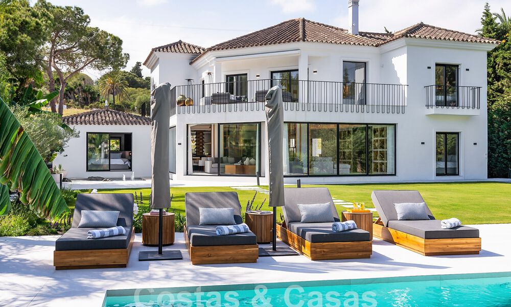 Luxury villa with modern-Mediterranean design for sale in a popular golf area in Nueva Andalucia, Marbella 61710