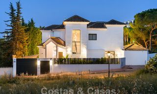 Luxury villa with modern-Mediterranean design for sale in a popular golf area in Nueva Andalucia, Marbella 61712 