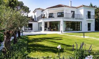 Luxury villa with modern-Mediterranean design for sale in a popular golf area in Nueva Andalucia, Marbella 61715 