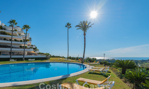 Luxurious apartment for sale with panoramic sea views in a gated urbanization on the Golden Mile, Marbella 61724