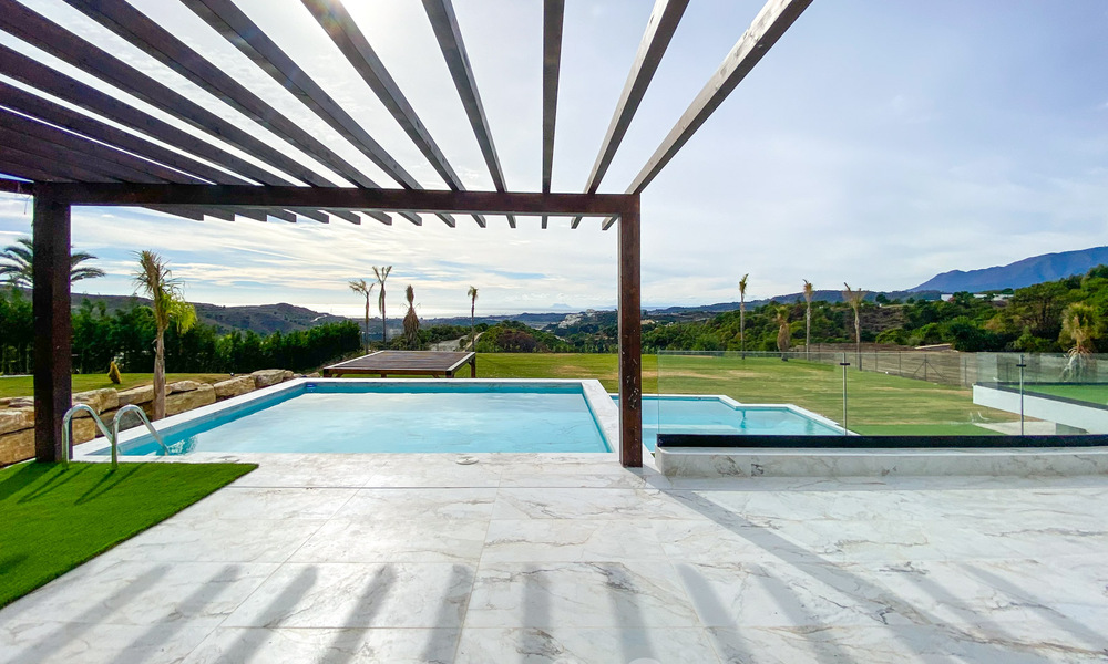New, modern, luxury villa for sale with panoramic sea views in the exclusive Marbella Club Golf Resort in Benahavis - Marbella 61970