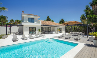 Modern, Mediterranean luxury villa for sale in a sought-after beach urbanisation in San Pedro, Marbella 62060 