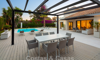Modern, Mediterranean luxury villa for sale in a sought-after beach urbanisation in San Pedro, Marbella 62069 