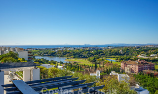 Spacious, modern apartment for sale with panoramic golf and sea views in a five-star golf resort in Benahavis - Marbella 62323 
