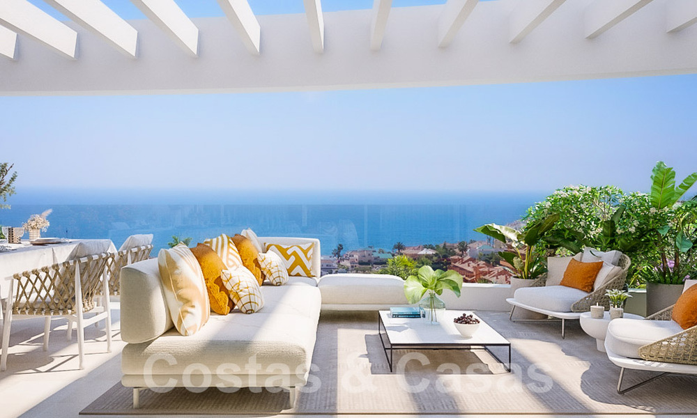 New high-end apartments in luxury resort for sale with Mediterranean views in Mijas Costa 62377
