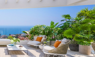 New high-end apartments in luxury resort for sale with Mediterranean views in Mijas Costa 62379 